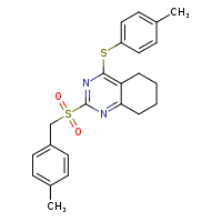 2-[(4-methylphenyl)methanesulfonyl]-4-[(4-methylphenyl)sulfanyl]-5,6,7,8-tetrahydroquinazoline