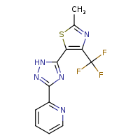 2-{5-[2-methyl-4-(trifluoromethyl)-1,3-thiazol-5-yl]-1H-1,2,4-triazol-3-yl}pyridine