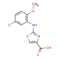 2-[(5-chloro-2-methoxyphenyl)amino]-1,3-thiazole-4-carboxylic acid