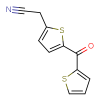 2-[5-(thiophene-2-carbonyl)thiophen-2-yl]acetonitrile