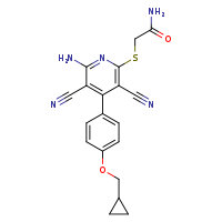 2-({6-amino-3,5-dicyano-4-[4-(cyclopropylmethoxy)phenyl]pyridin-2-yl}sulfanyl)acetamide