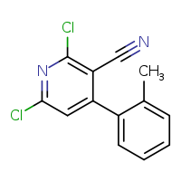2,6-dichloro-4-(2-methylphenyl)pyridine-3-carbonitrile