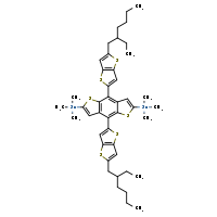 {2,8-bis[5-(2-ethylhexyl)thieno[3,2-b]thiophen-2-yl]-11-(trimethylstannyl)-4,10-dithiatricyclo[7.3.0.0³,?]dodeca-1(9),2,5,7,11-pentaen-5-yl}trimethylstannane