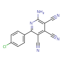 2-amino-6-(4-chlorophenyl)pyridine-3,4,5-tricarbonitrile