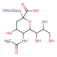 2-azido-5-acetamido-4-hydroxy-6-(1,2,3-trihydroxypropyl)oxane-2-carboxylic acid