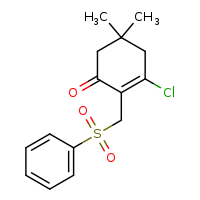 2-[(benzenesulfonyl)methyl]-3-chloro-5,5-dimethylcyclohex-2-en-1-one