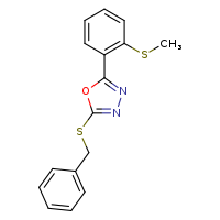 2-(benzylsulfanyl)-5-[2-(methylsulfanyl)phenyl]-1,3,4-oxadiazole