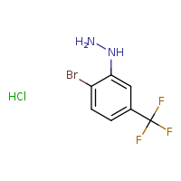 [2-bromo-5-(trifluoromethyl)phenyl]hydrazine hydrochloride