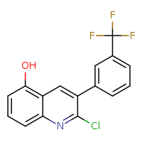 2-chloro-3-[3-(trifluoromethyl)phenyl]quinolin-5-ol
