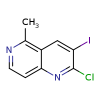 2-chloro-3-iodo-5-methyl-1,6-naphthyridine