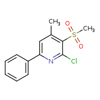 2-chloro-3-methanesulfonyl-4-methyl-6-phenylpyridine
