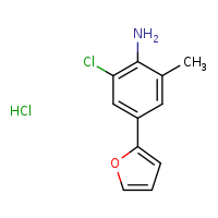 2-chloro-4-(furan-2-yl)-6-methylaniline hydrochloride