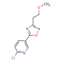 2-chloro-5-[3-(2-methoxyethyl)-1,2,4-oxadiazol-5-yl]pyridine