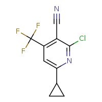 2-chloro-6-cyclopropyl-4-(trifluoromethyl)pyridine-3-carbonitrile