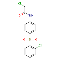 2-chloro-N-[4-(2-chlorobenzenesulfonyl)phenyl]acetamide