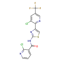 2-chloro-N-{4-[3-chloro-5-(trifluoromethyl)pyridin-2-yl]-1,3-thiazol-2-yl}pyridine-3-carboxamide