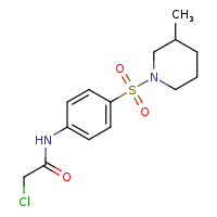 2-chloro-N-[4-(3-methylpiperidin-1-ylsulfonyl)phenyl]acetamide