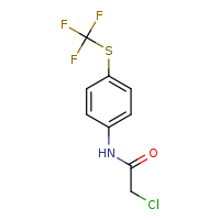 2-chloro-N-{4-[(trifluoromethyl)sulfanyl]phenyl}acetamide