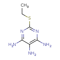 2-(ethylsulfanyl)pyrimidine-4,5,6-triamine