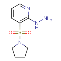 2-hydrazinyl-3-(pyrrolidine-1-sulfonyl)pyridine