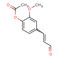 2-methoxy-4-[(1E)-3-oxoprop-1-en-1-yl]phenyl acetate