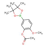 2-methoxy-5-(4,4,5,5-tetramethyl-1,3,2-dioxaborolan-2-yl)phenyl acetate