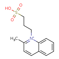 2-methyl-1-(3-sulfopropyl)quinolin-1-ium