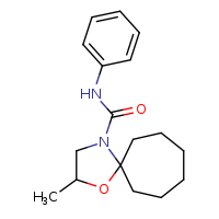 2-methyl-N-phenyl-1-oxa-4-azaspiro[4.6]undecane-4-carboxamide