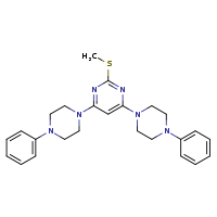 2-(methylsulfanyl)-4,6-bis(4-phenylpiperazin-1-yl)pyrimidine