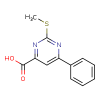 2-(methylsulfanyl)-6-phenylpyrimidine-4-carboxylic acid
