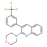 2-(morpholin-4-yl)-3-[3-(trifluoromethyl)phenyl]quinoline