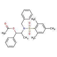 2-(N-benzyl-2,4,6-trimethylbenzenesulfonamido)-1-phenylpropyl acetate