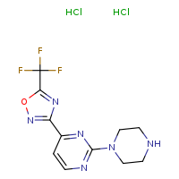 2-(piperazin-1-yl)-4-[5-(trifluoromethyl)-1,2,4-oxadiazol-3-yl]pyrimidine dihydrochloride