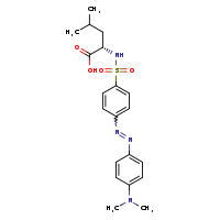 (2S)-2-{4-[(1E)-2-[4-(dimethylamino)phenyl]diazen-1-yl]benzenesulfonamido}-4-methylpentanoic acid