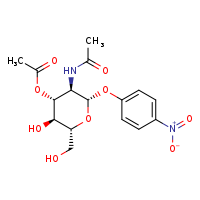 (2S,3R,4R,5S,6R)-3-acetamido-5-hydroxy-6-(hydroxymethyl)-2-(4-nitrophenoxy)oxan-4-yl acetate