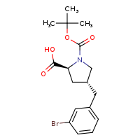 (2S,4R)-4-[(3-bromophenyl)methyl]-1-(tert-butoxycarbonyl)pyrrolidine-2-carboxylic acid
