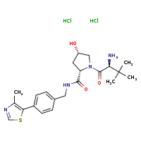 (2S,4S)-1-[(2S)-2-amino-3,3-dimethylbutanoyl]-4-hydroxy-N-{[4-(4-methyl-1,3-thiazol-5-yl)phenyl]methyl}pyrrolidine-2-carboxamide dihydrochloride