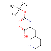2-[(tert-butoxycarbonyl)amino]-3-(piperidin-3-yl)propanoic acid