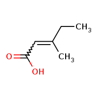 (2Z)-3-methylpent-2-enoic acid