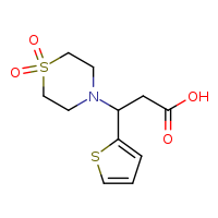 3-(1,1-dioxo-1??-thiomorpholin-4-yl)-3-(thiophen-2-yl)propanoic acid