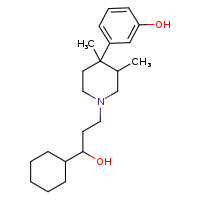 3-[1-(3-cyclohexyl-3-hydroxypropyl)-3,4-dimethylpiperidin-4-yl]phenol