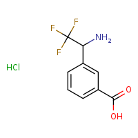 3-(1-amino-2,2,2-trifluoroethyl)benzoic acid hydrochloride