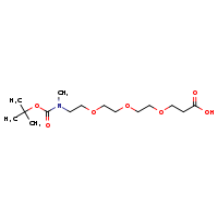 3-[2-(2-{2-[(tert-butoxycarbonyl)(methyl)amino]ethoxy}ethoxy)ethoxy]propanoic acid