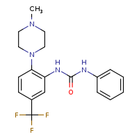 3-[2-(4-methylpiperazin-1-yl)-5-(trifluoromethyl)phenyl]-1-phenylurea