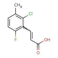 3-(2-chloro-6-fluoro-3-methylphenyl)prop-2-enoic acid
