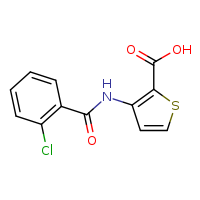3-(2-chlorobenzamido)thiophene-2-carboxylic acid