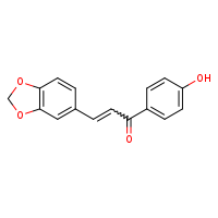 3-(2H-1,3-benzodioxol-5-yl)-1-(4-hydroxyphenyl)prop-2-en-1-one