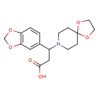 3-(2H-1,3-benzodioxol-5-yl)-3-{1,4-dioxa-8-azaspiro[4.5]decan-8-yl}propanoic acid