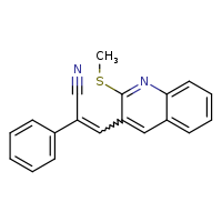 3-[2-(methylsulfanyl)quinolin-3-yl]-2-phenylprop-2-enenitrile