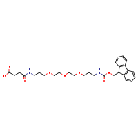 3-[(3-{2-[2-(3-{[(9H-fluoren-9-ylmethoxy)carbonyl]amino}propoxy)ethoxy]ethoxy}propyl)carbamoyl]propanoic acid